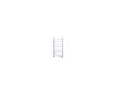 Homcom Libreria Scaffale da Parete 4 Mensole in Legno Bianco 59 x 12 x 113cm