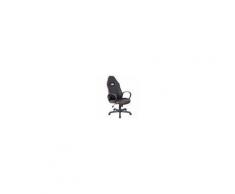 Vinsetto Sedia da Ufficio e Gaming con Rivestimento in Pelle PU Premium Design Ergonomico Nera e Rossa