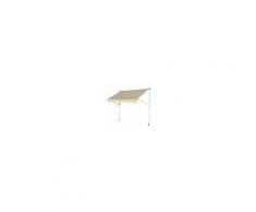 Outsunny Tenda da Sole a Muro con Pali di Supporto, Bianco e Giallo, 300x150cm