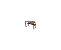Homcom Tavolo Scrivania Stile Industriale con Struttura in Acciaio 120 x 60 x 77cm