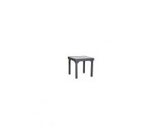 Outsunny Tavolo Allungabile per Casa e Giardino Nero 160x80x75cm