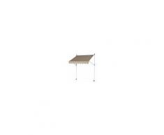 Outsunny Tenda da Sole Avvolgibile Autoportante Beige 300×150cm