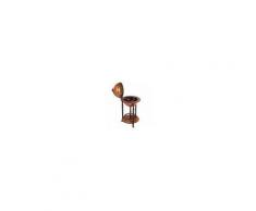 Homcom Minibar Mappamondo Globo Vintage Portabottiglie con 3 Ruote Ф44x87cm