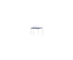 Outsunny Gazebo Pieghevole Rivestimento in Oxford con Corde e Picchetti, Bianco, 2.5 x 2.5 m