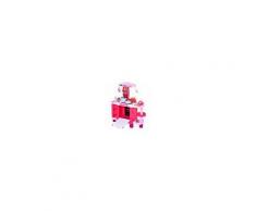 Homcom Cucina Giocattolo per Bambini con 38 Accessori Rosa