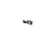 Outsunny Set Mobili per Esterno in PE Rattan Grigio Divano con 2 Poltroncine e Tavolino