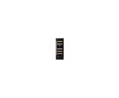 Dunavox Cantina Linea Exclusive 2 temperat. porta full glass nera man. Inox - classe A, 17 bottiglie