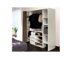 Set guardaroba + credenza Bianco e Tortora - EMERIC