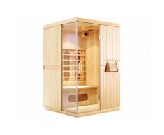 Sauna Infrarossi 2 posti L120xP100xH190 cm 2100W - NARVIK