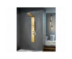 Colonna da doccia idromassaggio termostatico JOSTA - dorato - 45x150 cm