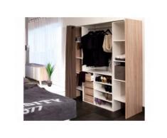 Set guardaroba + credenza Quercia e Tortora- EMERIC