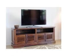 Mobile TV con 4 ante e 2 nicchie in Teak massello - BALI
