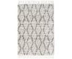 RugVista Tappeto Peloso 120X170 Heka Moderno Grigio Chiaro/Bianco/Creme