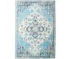 RugVista Tappeto Vintage Turid 200X300 Shabby Chic/Overdyed Moderno Azzurro/Bianco/Creme