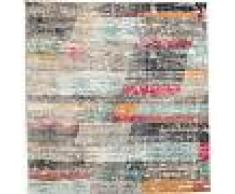 RugVista 200X200 Tappeto Quadrato Ossia Moderno Vintage Grigio Chiaro/Beige