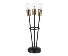 Bizzotto LAMPADA TAV. FIACCOLA 3LUCI NERO H45 Lampade da tavolo ()