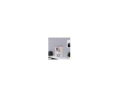 Arredo Interno Libreria ufficio 129 cm in legno Bianco frassinato e Larice Bianco e Larice