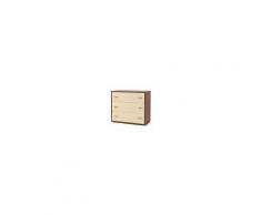 Arredo Interno Comò in legno Ciliegio con 3 cassetti Magnolia Ciliegio