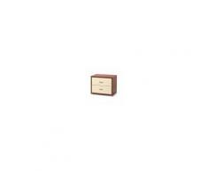 Arredo Interno Comodino in legno Ciliegio con 2 cassetti Magnolia Ciliegio