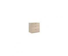 Caesaroo Comò Rovere chiaro 3 cassetti Rovere chiaro