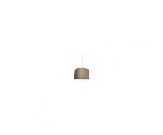 QAZQA Lampada a sospensione moderna bianca con paralume 45 cm taupe - Combi 1