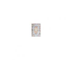 RugVista Tappeto Khepera 140X200 Moderno Vintage Grigio Chiaro/Azzurro