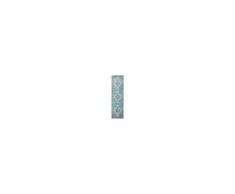 RugVista 80X300 Tappeto Turid Moderno Vintage Alfombra Pasillo Azzurro/Blu Turchese