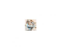 Costway Seggiolone regolabile per bambino con vassoio Altalena neonato multiuso 100x72x56cm Blu