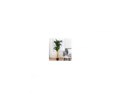 Costway Dracena albero artificiale altezza di circa 140cm Pianta decorativa in vaso da arredo