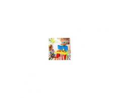 Costway Tavolo per sabbia ed acqua per bambini 2 in 1 da interno ed esterno Set gioco da spiaggia 31 pezzi per bimbi Multicolore