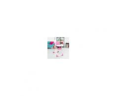 Costway Seggiolone regolabile per bambino con vassoio Altalena neonato multiuso 100x72x56cm Rosa