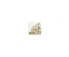 Costway Scaffale di bambù con cubi Scaffalatura con ripiani a forma di cubo