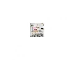 Costway Seggiolone pappa per bambini altezza regolabile con cintura di sicurezza 52x56x83cm Rosa
