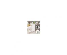 Costway Gabinetto sottile di stoccaggio da bagno Armadietto laterale multiuso in legno 48x16x58cm Bianco