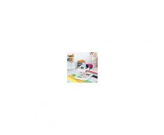 Costway Girello 2 in 1 e sedile con altezza regolabile musica luci e specchio primi passi per bambini 6-18 mesi Bianco