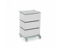 Cassettiera con ruote BOBO, bianco