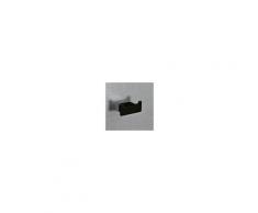 GEDY s.p.a. Appendiabiti doppio Gedy Lounge a parete in alluminio verniciato nero opaco