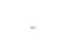 GEDY s.p.a. Pratico appendiabiti doppio, a parete, Gedy Bernina acciao inox cromo