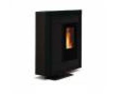 Extraflame Souvenir Steel 001275753 Pellet 11,4kw Stufa Acciaio Canalizzata Nero Codice Prod: 001275753