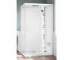Novellini Glax1 2.0 2p G212p129st5-1uu Cabina Multif.Asimm 120x80 Sx Sauna Miscel.Termo Pd H11,5 White-Trasp. Codice Prod: G212p129st5-1uu