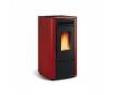 Extraflame Ketty 001280208 Stufa Pellet 7,3kw Acciaio Bordeaux Codice Prod: 001280208