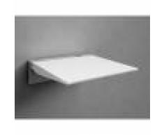 Koh-I-Noor Sedile Doccia Ribaltabile 32x32 Alluminio Lucido Bianco Codice Prod: 5468kv