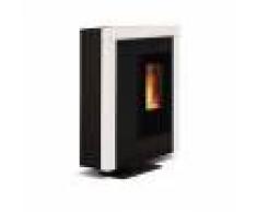 Extraflame Souvenir Steel 001275752 Stufa A Pellet In Acciaio Canalizzata 11,4 Kw Bianco Codice Prod: 001275752