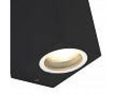 QAZQA Set di 2 lampade da parete moderne nero IP44 - Baleno II