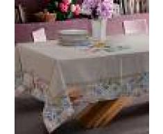 EverGreenWeb Tovaglie di Varie Misure o Elegante Set di 4 Strofinacci da Cucina 50x70cm in Cotone 100% NATURALE con Design Moderno FLOREALE BOUQUET