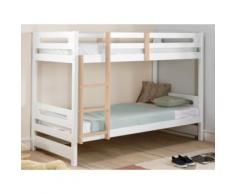 Letto a castello 2x90x190 cm Abete Bianco - MAXIMILIEN