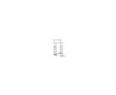 Appendiabiti Doppio Con Ruote H122_60