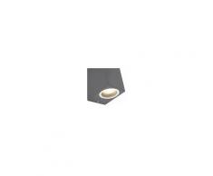 QAZQA Set di 2 lampade da parete moderne antracite IP44 - Baleno II