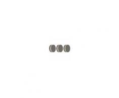 QAZQA Set di 3 lampade da parete antracite con LED IP44 - Theo Round