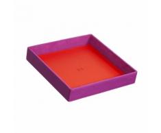 DUDU Svuotatasche in Pelle Colorato di Design da Ingresso Porta Oggetti con Scatola Regalo Fucsia
